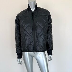 Adidas women windbreaker black jacket size S